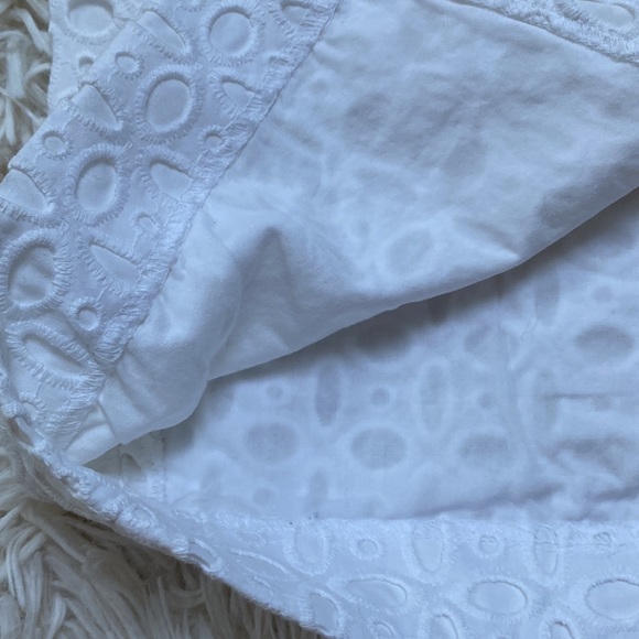 Loft Embroidered Eyelet Pencil Skirt 💗 White - Picture 10 of 14